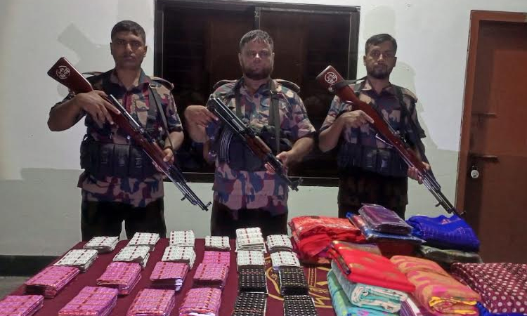 যশোর সীমান্তে ১৩ লাখ টাকার ভারতীয় চোরাই পণ্য উদ্ধার 
