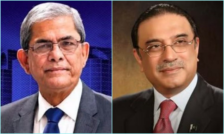 ফখরুলকে জারদারির অভিনন্দন, পাকিস্তান সফরের আমন্ত্রণ