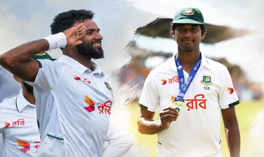 ৫ উইকেট দরকার হাসান ও এবাদতের