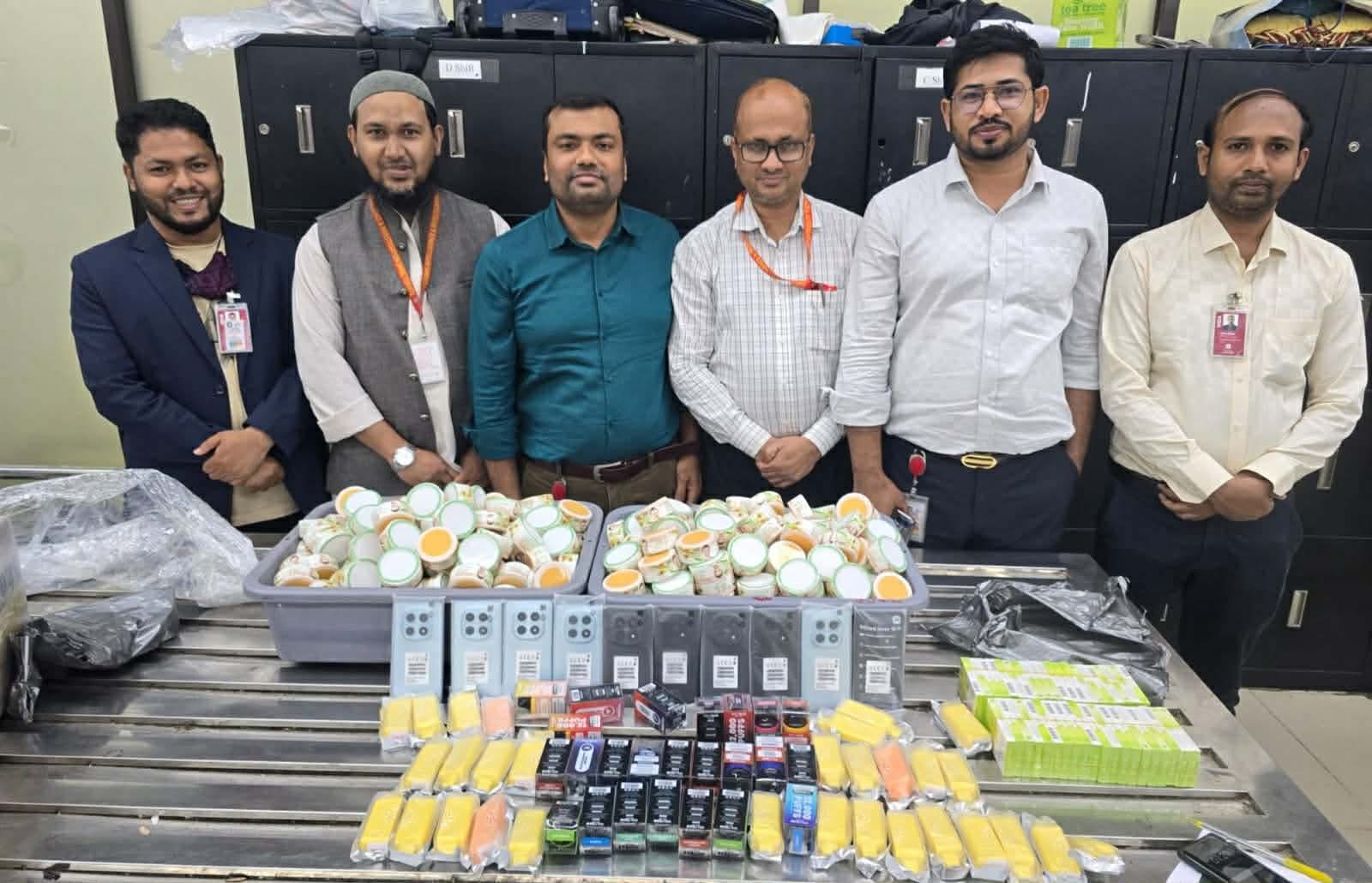 শাহজালালে ৩ কোটি টাকার পণ্য জব্দ