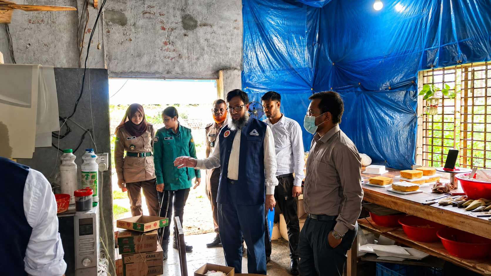 রাজশাহীতে অনুমোদনহীন কেক ও পানি উৎপাদনকারী প্রতিষ্ঠানকে জরিমানা