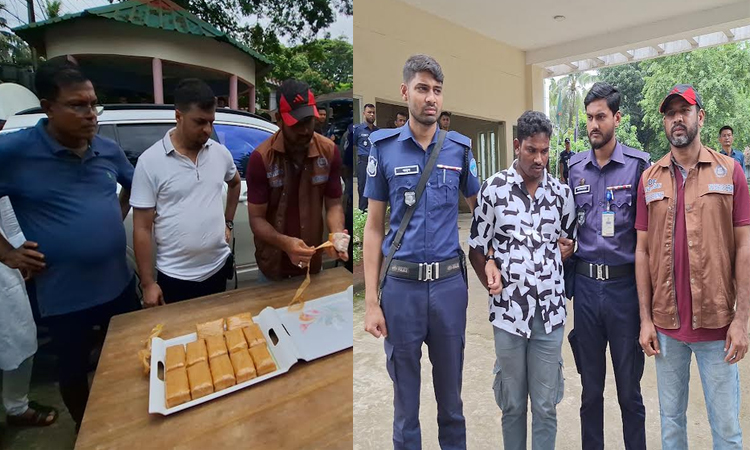 বান্দরবানে বিপুল পরিমাণ ইয়াবাসহ প্রাইভেটকার চালক আটক
