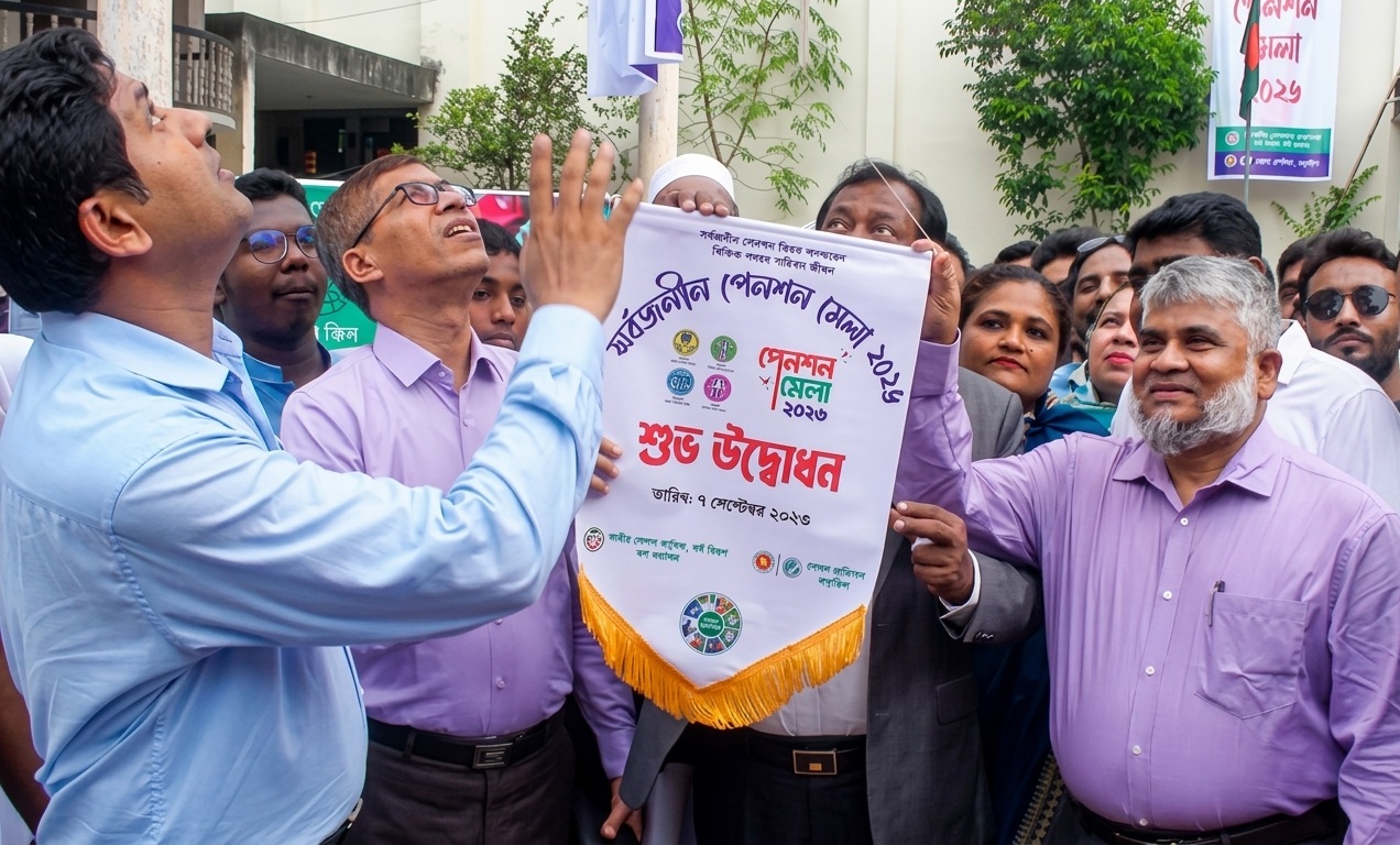 নড়াইলে সর্বজনীন পেনশন মেলা 