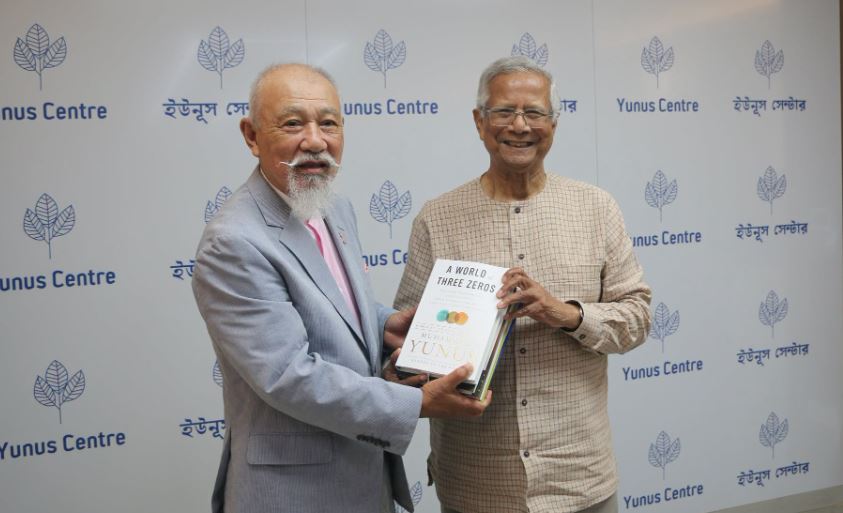 মিয়ানমারে শান্তি প্রতিষ্ঠায় জাপানের বিশেষ দূত সাসাকাওয়ার সঙ্গে ড. ইউনূসের সাক্ষাৎ